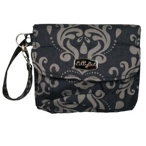 Lilly Bit Uptown Diaper Clutch Damask Convertible Bag